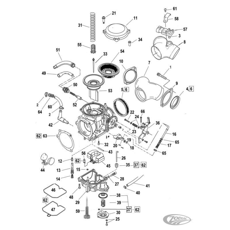 PIECES DE DEMARREUR POUR 1980-1988 FLT, FXR & SOFTAIL