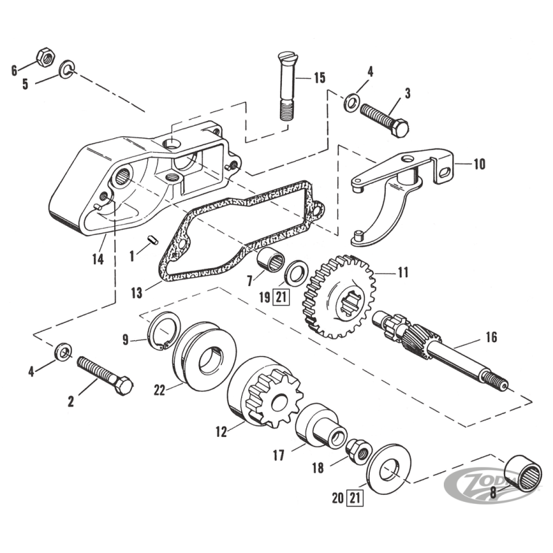 PICES DE DEMARREUR POUR 1967-1980 SPORTSTER