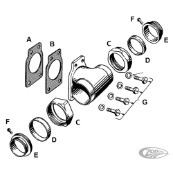 PIECES DE PIPE D'ADMISSION POUR 45 CI ET ANCIENS LATERAL