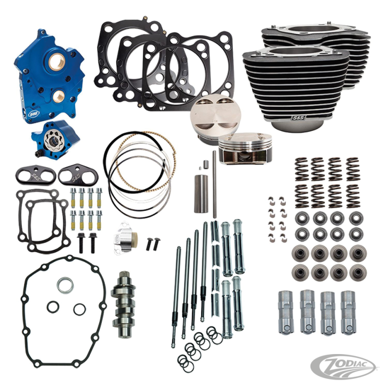 KITS S&S 124CI ET 128CI POWER PACKAGE MILWAUKEE EIGHT