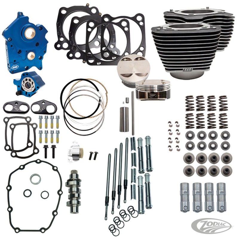 KITS S&S 124CI ET 128CI POWER PACKAGE MILWAUKEE EIGHT