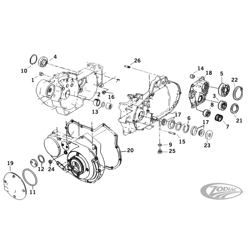 PIECES DE BAS MOTEUR POUR 1991-2003 XL