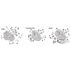 PIÈCES DE BAS MOTEUR POUR 2017 AU PRÉSENT MILWAUKEE EIGHT