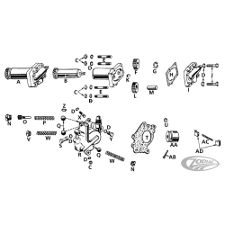 PIECES DE POMPE A HUILE ET RETOUR POUR LATERAL
