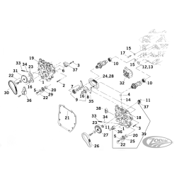PIECES DE DISTRIBUTION POUR LES PREMIERS TWIN CAMS