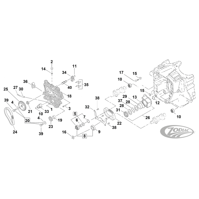 PIECES DE DISTRIBUTION POUR LES PREMIERS TWIN CAMS