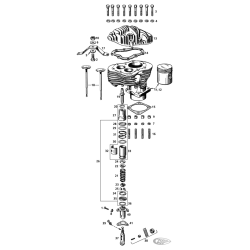 CYLINDRES & SOUPAPES POUR FLATHEAD BIG TWIN