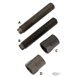 VIS DE REGLAGE ET ECROU-FREIN DE POUSSOIR