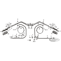 COMMANDES ET GUIDONS POUR FOURCHES SPRINGER 1937-1948