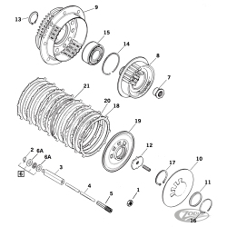 PIECES D'EMBRAYAGE POUR 1990 A 1997 BIG TWIN