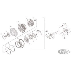 PIÈCES POUR EMBRAYAGE D'ORIGINE SUR 1998-2000 EVOLUTION BIG TWIN & 1999-2017 TWIN CAM