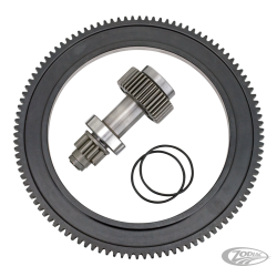 PIGNON DE DEMARRAGE ET COURONNE DE CLOCHE D'EMBRAYAGE