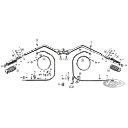 COMMANDES ET GUIDONS POUR FOURCHES SPRINGER 1937-1948