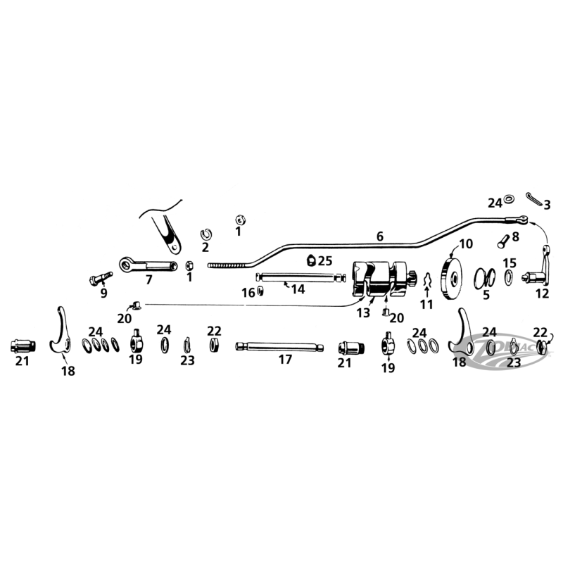 PIÈCES DE LEVIER DE VITESSES POUR MODÈLES 45CI