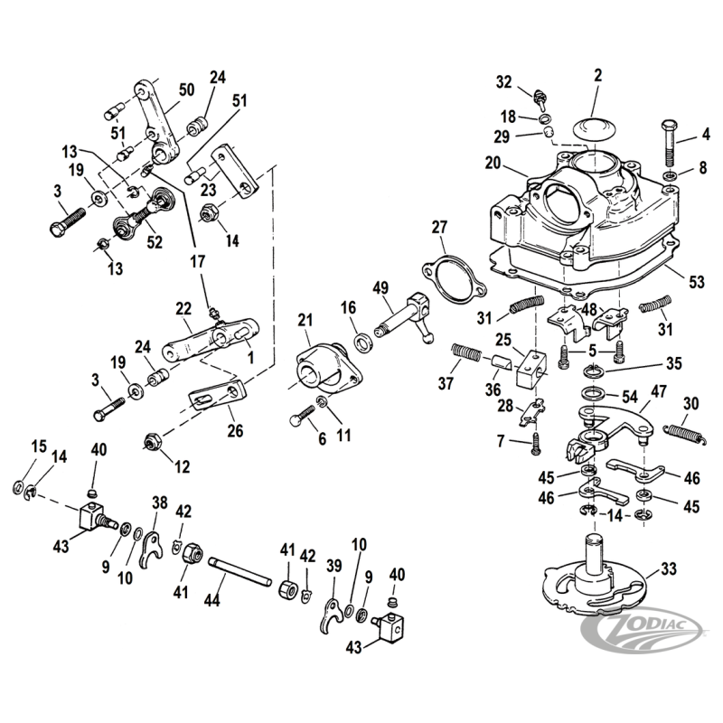 SELECTEUR ROTATIF POUR BOITE 4 BIG-TWIN 1979-1986