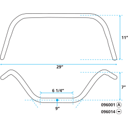 GUIDONS APEHANGERS ZODIAC DE UN POUCE DE DIAMETRE