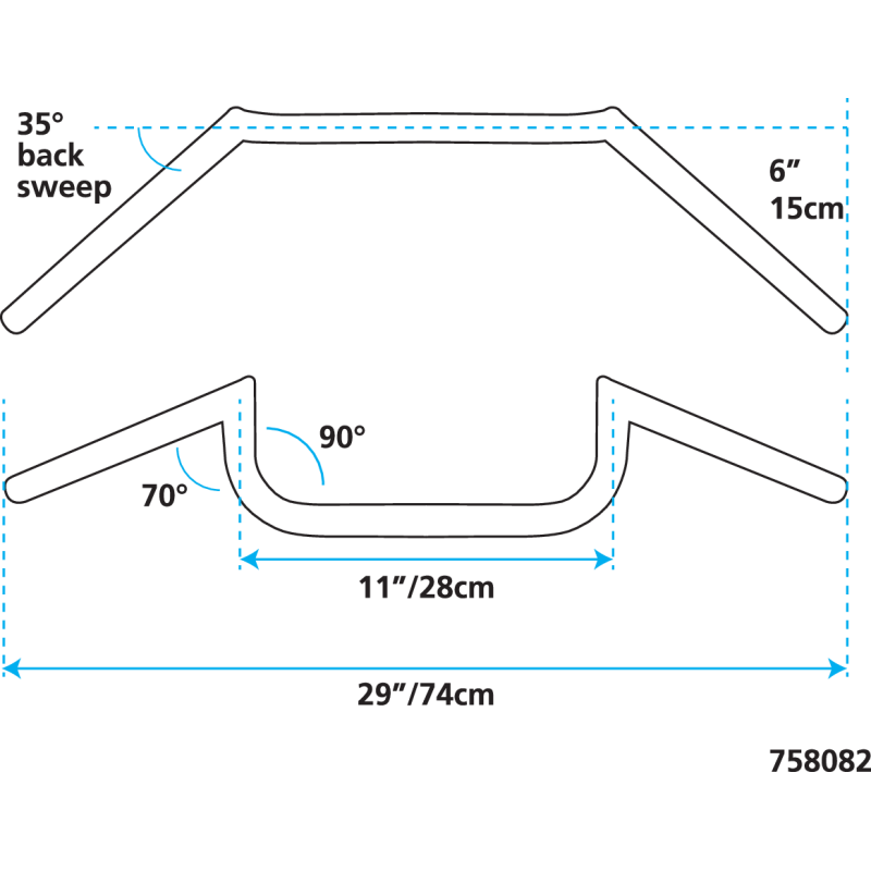 CLUBMAN UN POUCE GUIDONS ZODIAC CUSTOM PRODUCTS