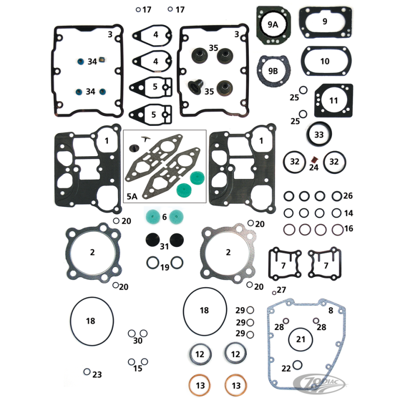 JOINTS MOTEUR, SPYS ET O-RINGS POUR TWIN CAM