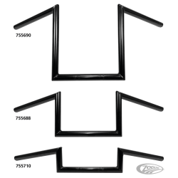 GUIDONS WESTLAND CUSTOMS UN POUCE DE DIAMETRE SQUARE APE HANGERS