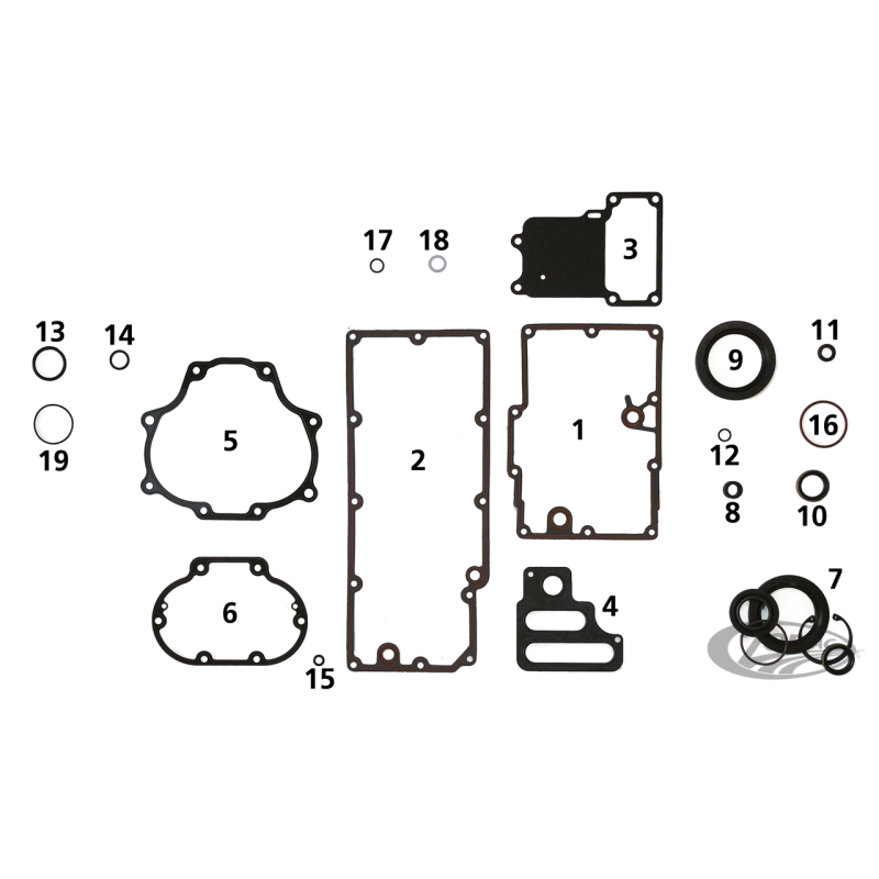 JOINTS ET JOINTS SPYS POUR BOITE 6 DE TWIN CAM