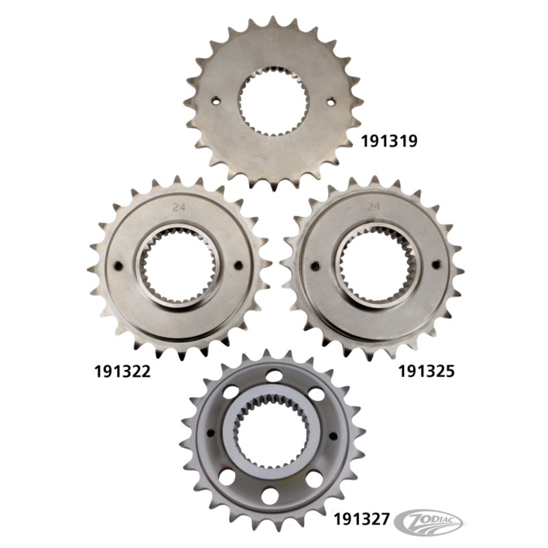 PIGNONS DE SORTIE DE BOITE 6 POUR TWIN CAM ET MILWAUKEE EIGHT