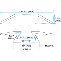GUIDONS ZODIAC BEEFY Z-BARS AVEC LEDS INTEGREES