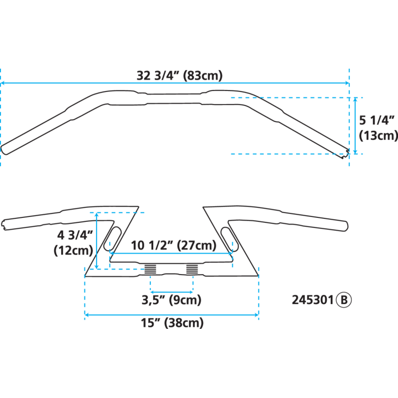 GUIDONS ZODIAC BEEFY Z-BARS AVEC LEDS INTEGREES