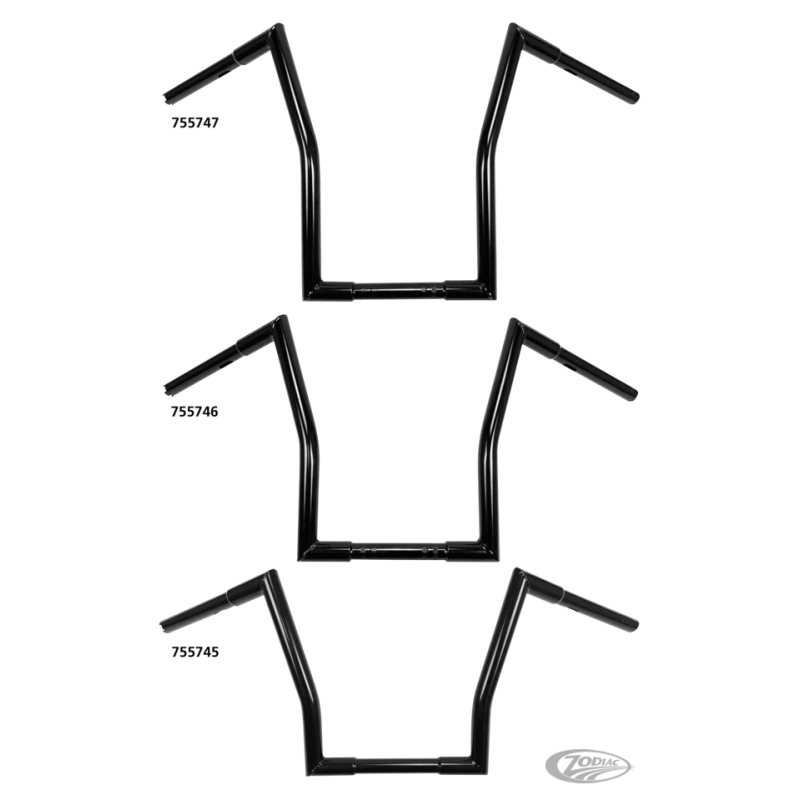 GUIDONS WESTLAND CUSTOMS SQUARE FAT APE HANGERS