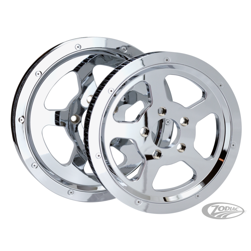 POULIES ARRIERE ETROITES 1 1/8" EN ALUMINIUM POUR BIGTWIN