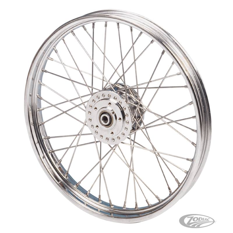 ENSEMBLES DE ROUE AVANT POUR SPORTSTER ET DYNA 2000 ET APRES AVEC JANTE "ROLLED EDGE"