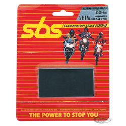 CALE DE PLAQUETTES DE FREINS ANTI-VIBRATION SBS