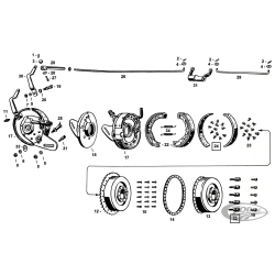 PIECES DE COMMANDE DE FREIN ARRIERE WL41 ET APRES