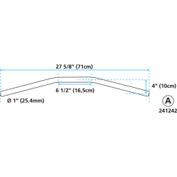 DRAG BAR ZODIAC ORIGINAUX DE UN POUCE DE DIAMETRE