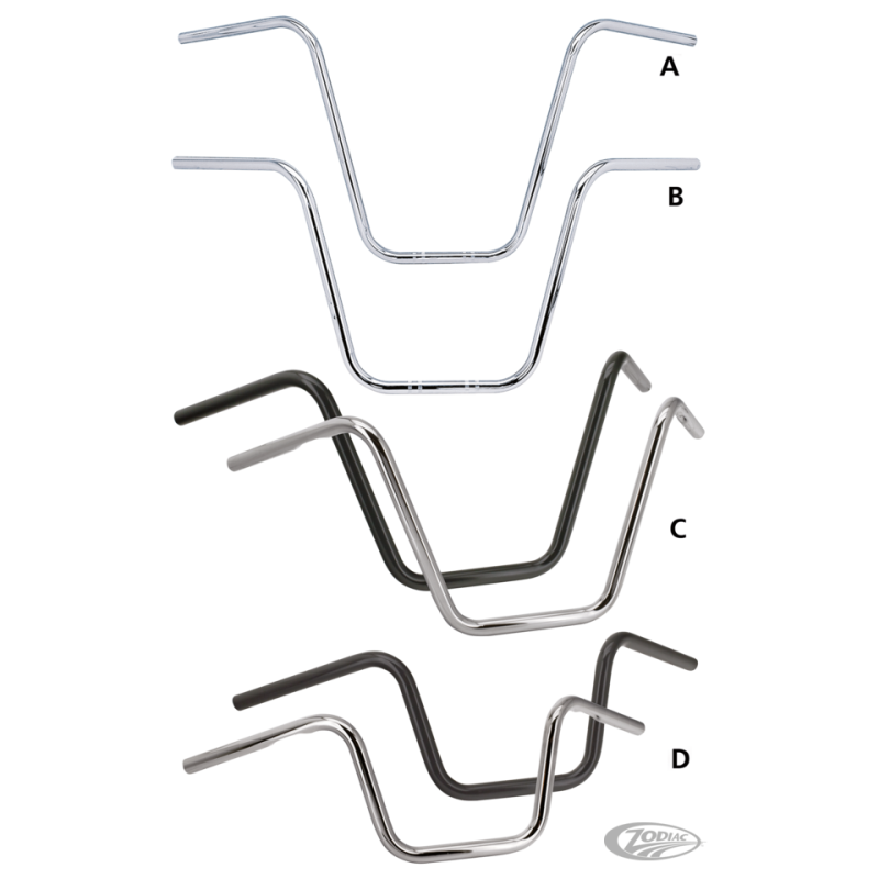 UN POUCE DIAMETRE APE HANGERS ZODIAC CUSTOM PRODUCTS