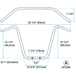 UN POUCE DIAMETRE APE HANGERS ZODIAC CUSTOM PRODUCTS