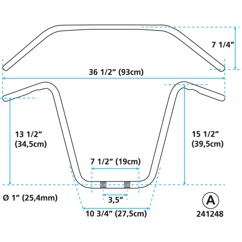 UN POUCE DIAMETRE APE HANGERS ZODIAC CUSTOM PRODUCTS