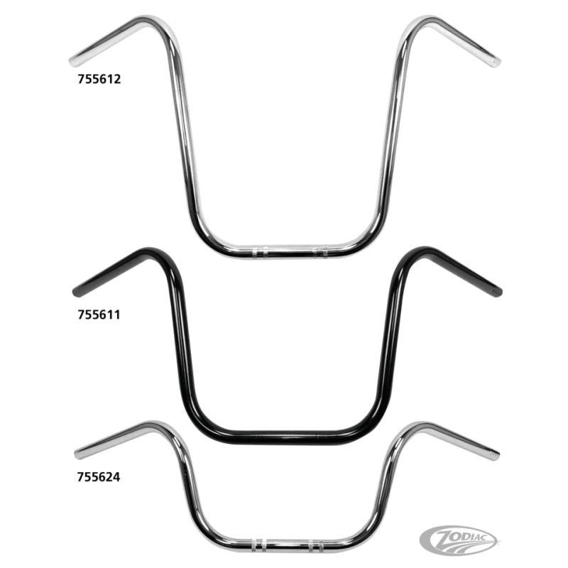 GUIDON WESTLAND CUSTOMS DIAMÈTRE 7/8 POUCES (22MM) APE HANGER