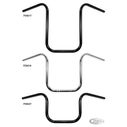 GUIDON WESTLAND CUSTOMS 7/8 POUCES (22MM) DE DIAMETRE APE HANGER ETROITS