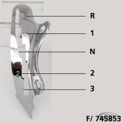 LEVIER DE VITESSE A MAIN ET GUIDE