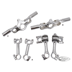 TES SUPERIEURS & RISERS DOG BONE POUR ANCIENNES FOURCHES SPRINGER