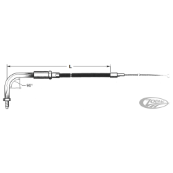 CABLES DE TIRAGE 1971-1980 BIG TWIN & 1970-1980 SPORTSTER