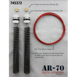 KIT FOURCHE PNEUMATIQUE AMERICAN SUSPENSION POUR TOURING