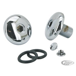 BOULONS DE TUBE DE FOURCHE CHROME CUSTOM