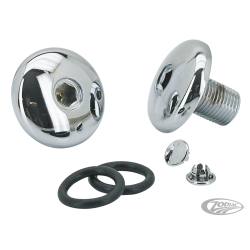 BOULONS DE TUBE DE FOURCHE CHROME CUSTOM