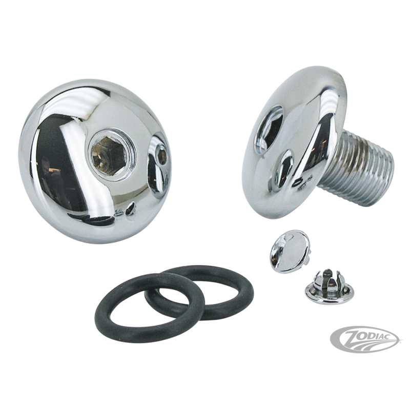 BOULONS DE TUBE DE FOURCHE CHROME CUSTOM
