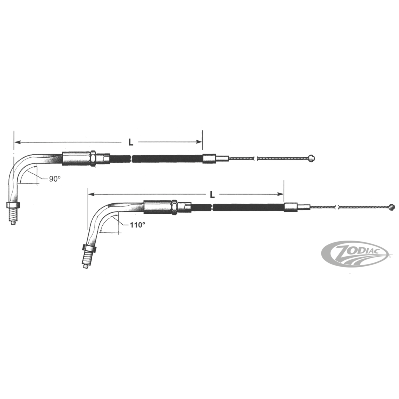 CABLE DE TIRAGE ET DE RETOUR 1990-1995 BIG TWIN