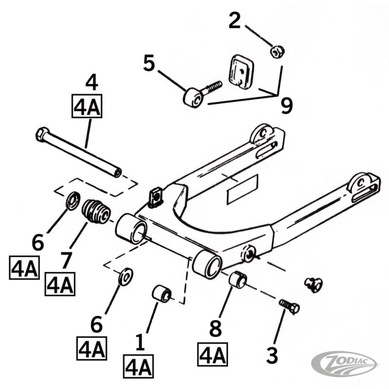 PIECES DE BRAS OSCILLANT POUR 1982-2003 SPORTSTER