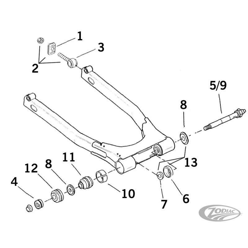 PIECES DE BRAS OSCILLANT POUR TOURING 1980-2001