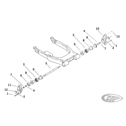 PIECES DE BRAS OSCILLANT POUR TOURING 2002-2008