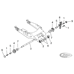 PIECES DE BRAS OSCILLANT POUR TOURING 2002-2008